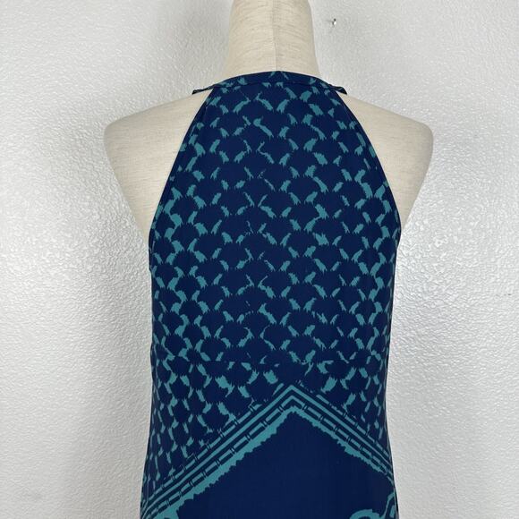 Donna Morgan Blue and Red Maxi Dress - Picture 11 of 14